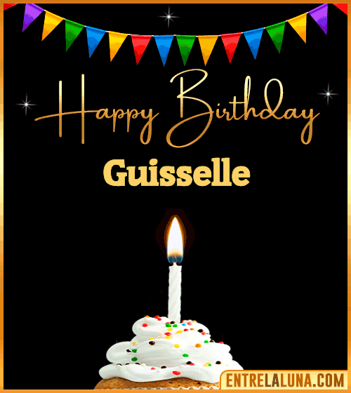 GiF Happy Birthday Guisselle